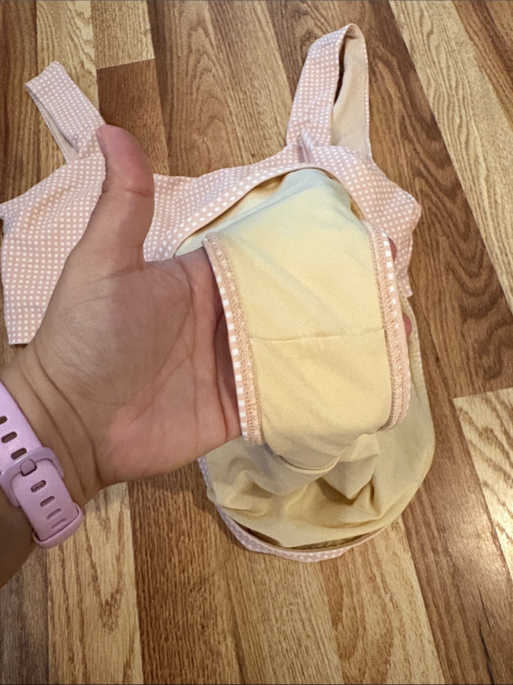 Albion Fit | Pink Checkers Olivia Crop and Bottoms | M - Picture 4 of 7